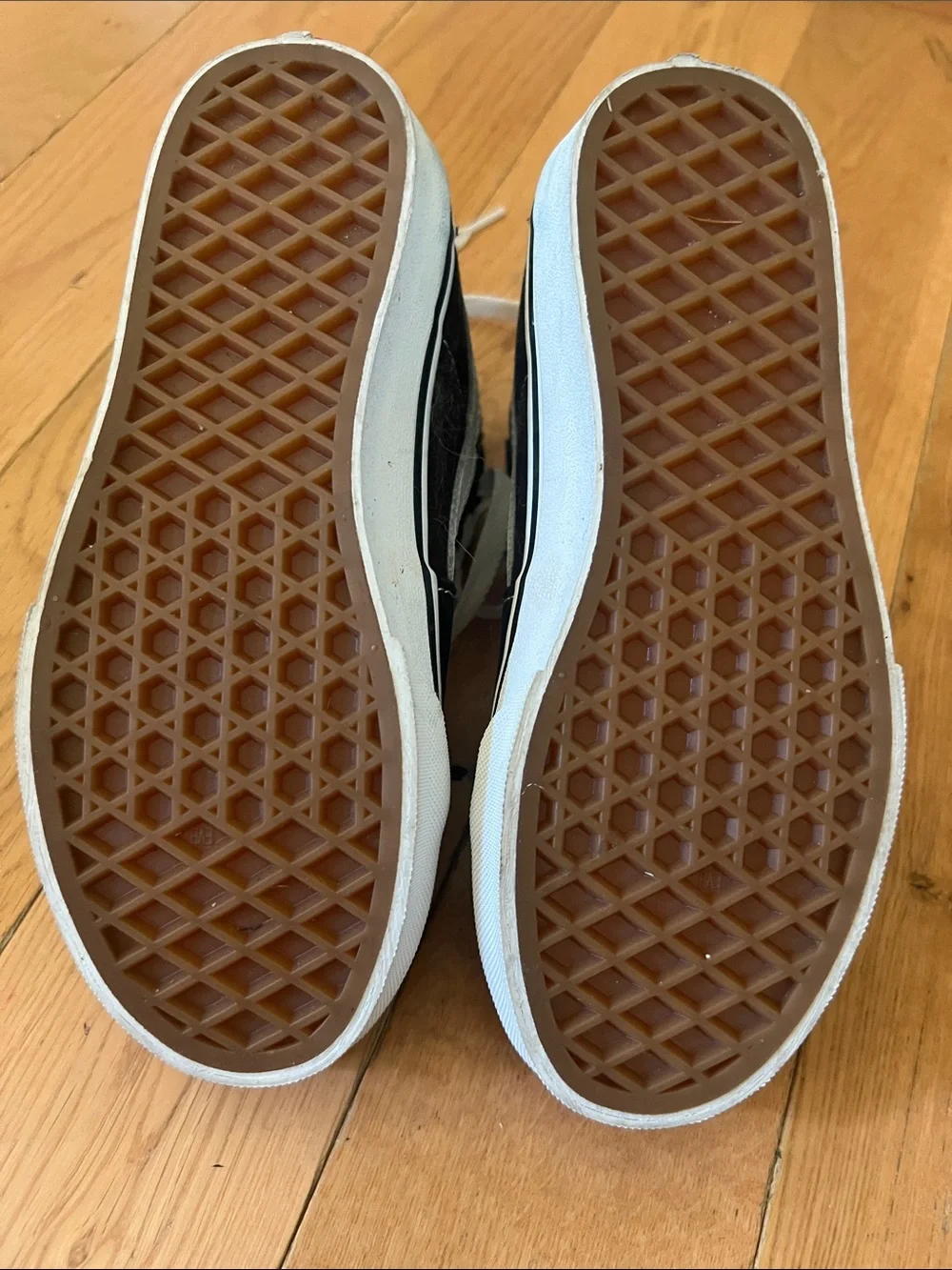 Vans Kids Black and White High-Top Skate Sneakers